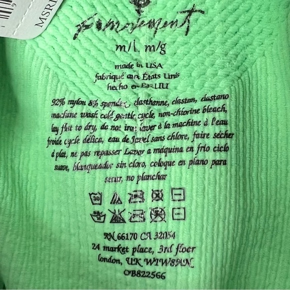 Free People Movement Shorts in Cut Grass size Medium/Large - Picture 7 of 8